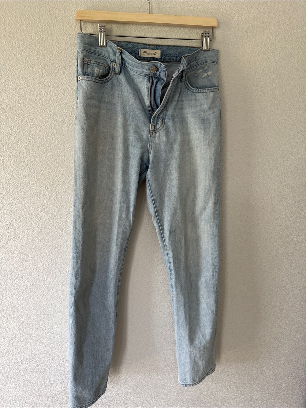 Madewell Light Blue Straight-Leg Jeans - Picture 4 of 5